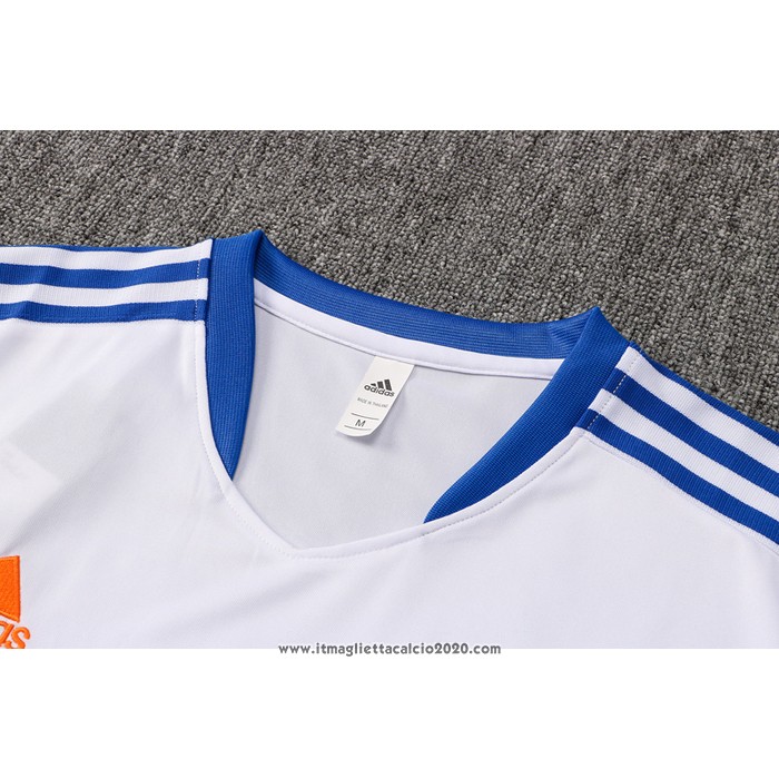 Tuta da Track Real Madrid Manica Corta 2021 2022 Bianco